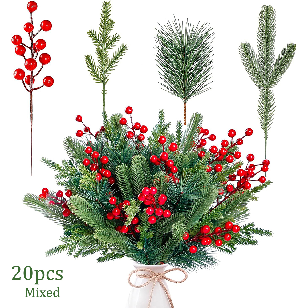 Artificial Pine Branches Fake  - đánh giá và giá Christmas Wreath Fake