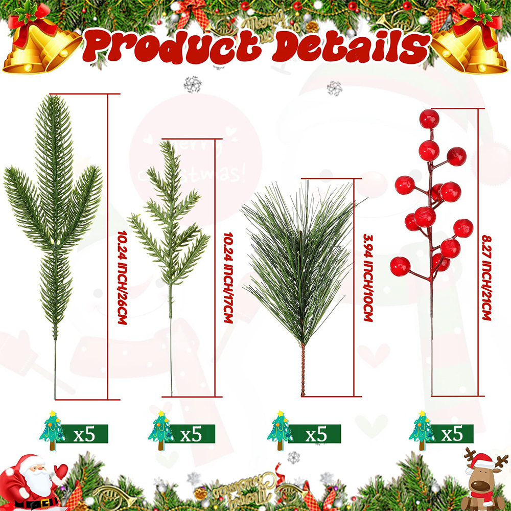 Artificial Pine Branches Fake  - đánh giá và giá Christmas Wreath Fake