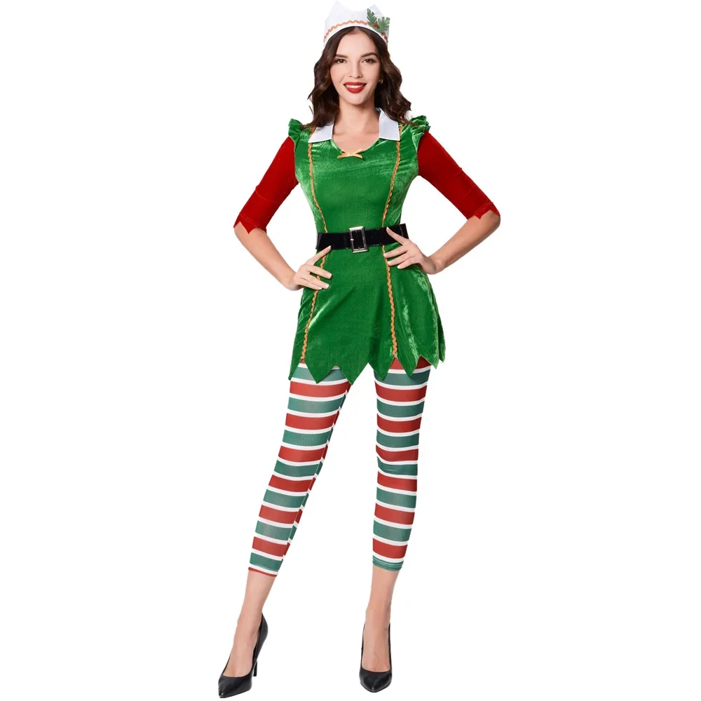 Lady Santa Claus' Elf Costume  - đánh giá và giá Elf Costume Christmas
