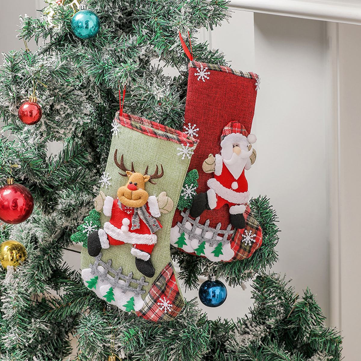 Christmas Stockings Cute Large - đánh giá và giá Christmas Stocking Hanging