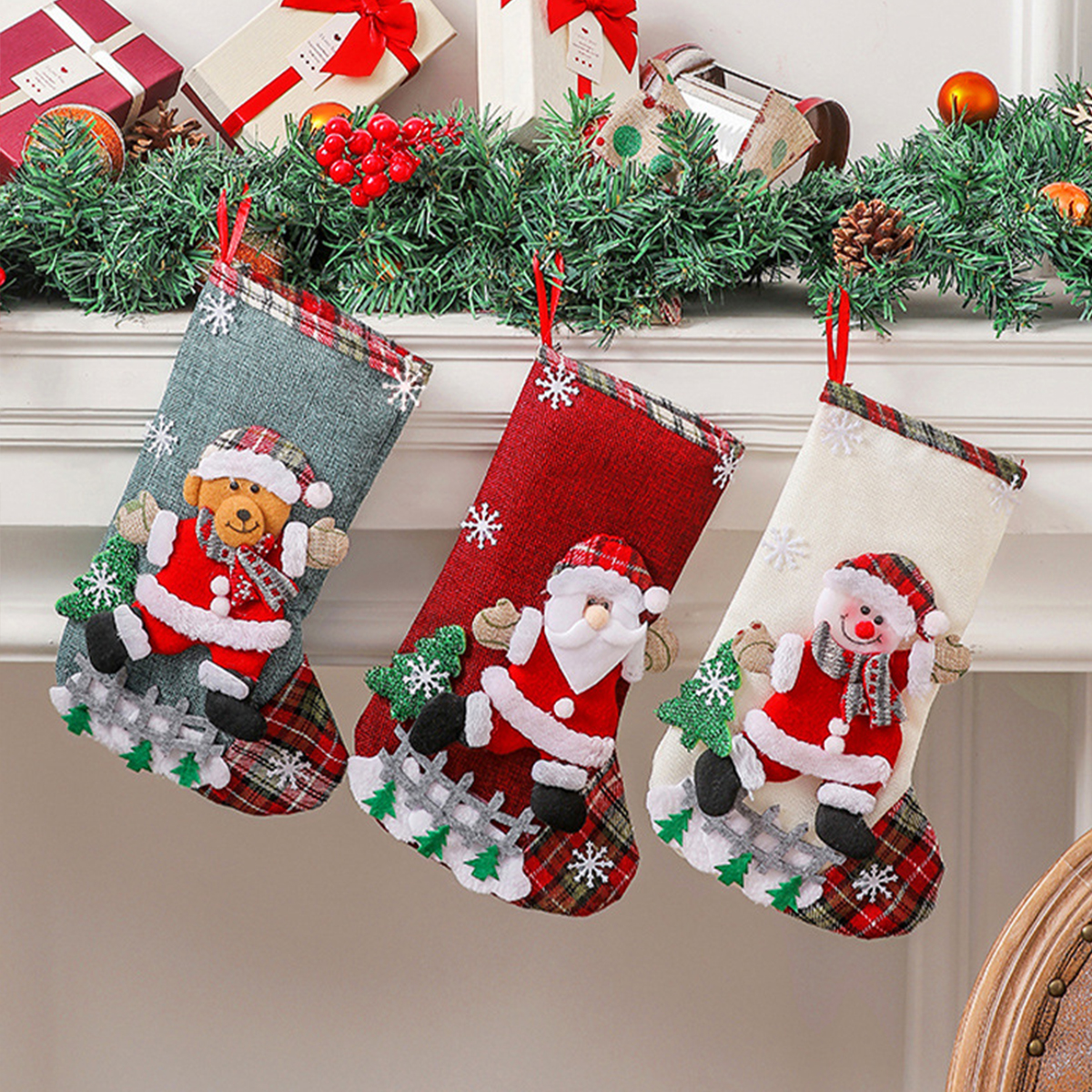 Christmas Stockings Cute Large - đánh giá và giá Christmas Stocking Hanging