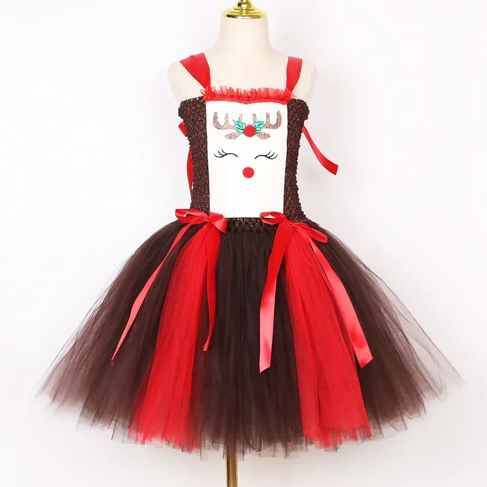 Christmas Party Tutu Dress Rud - đánh giá và giá Reindeer Antlers Headband
