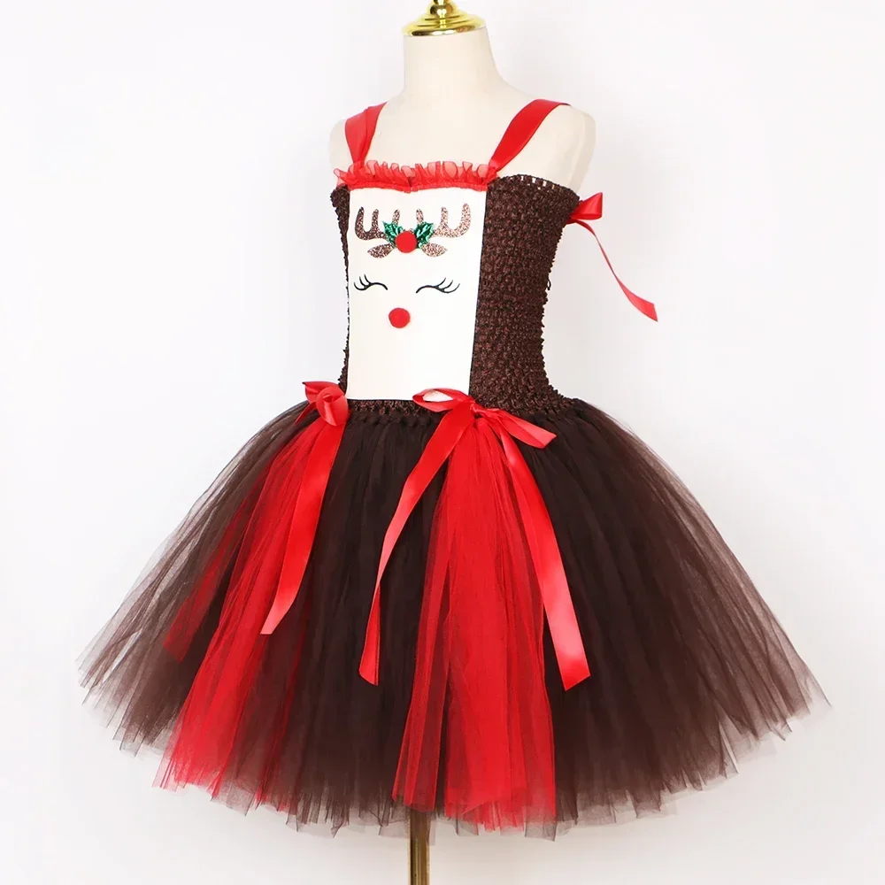Christmas Party Tutu Dress Rud - đánh giá và giá Reindeer Antlers Headband