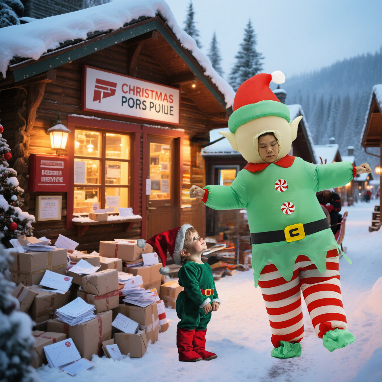 Christmas Elf Inflatable Costu - đánh giá và giá Elf Costume Christmas