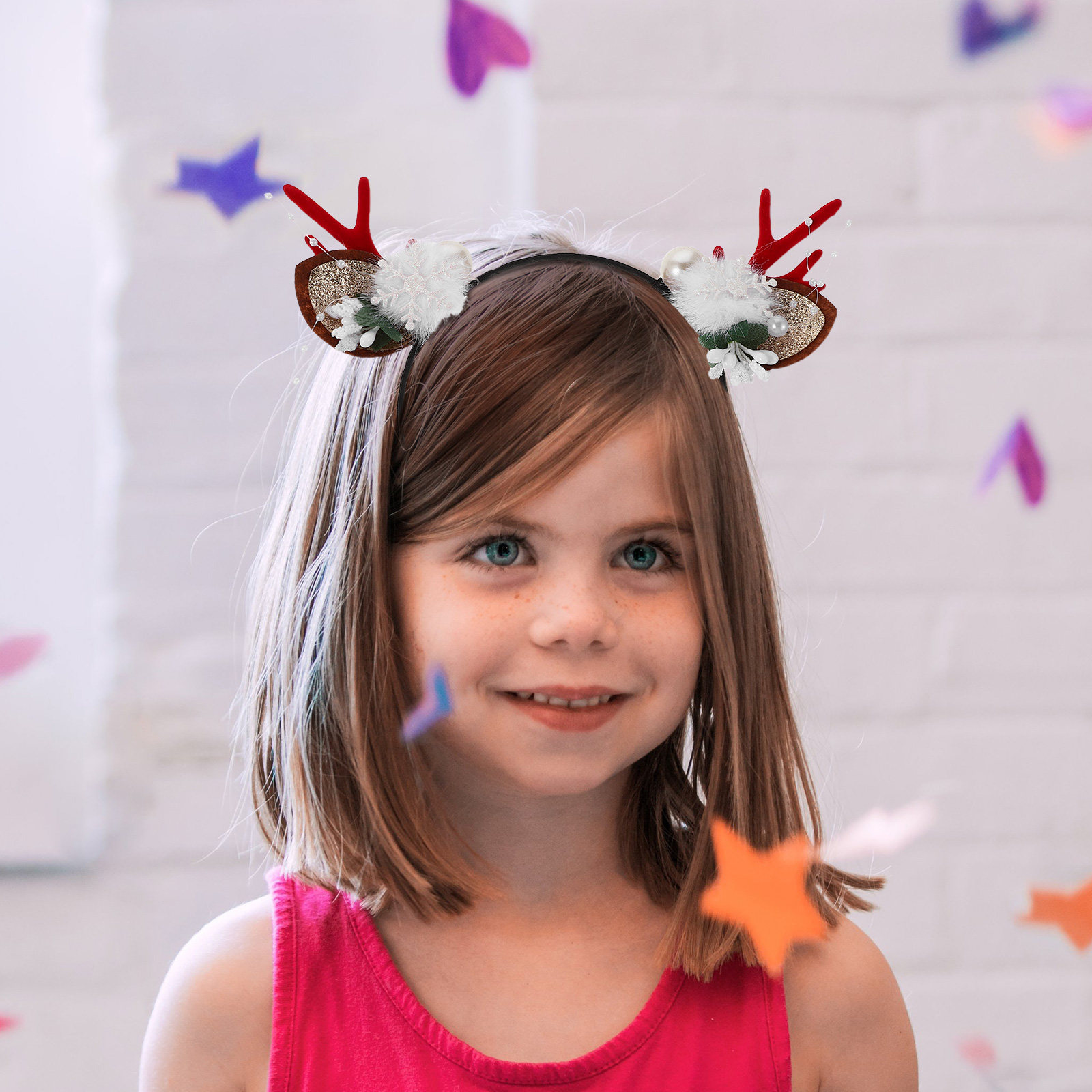 4Pcs Festive Reindeer Antlers  - đánh giá và giá Reindeer Antlers Headband