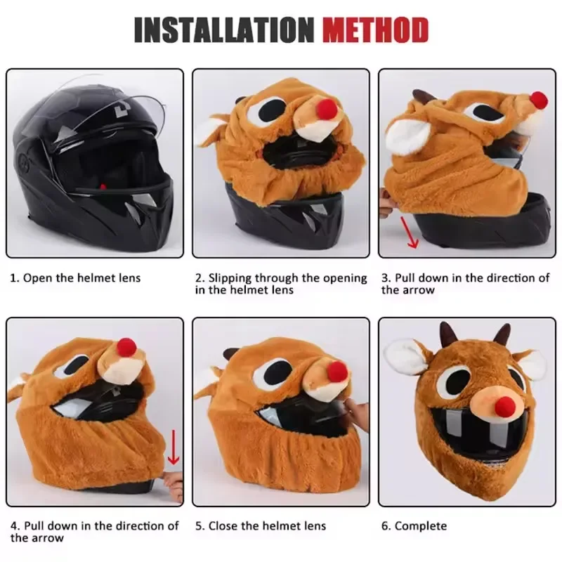 Motorcycle Cartoon Plush Helme - đánh giá và giá Santa Hat Plush