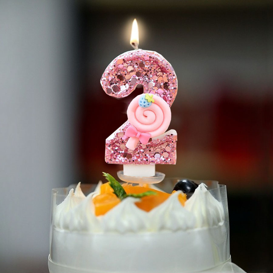 1pc Large 0-9 Numbers Pink Lol - đánh giá và giá Holiday Candle Set