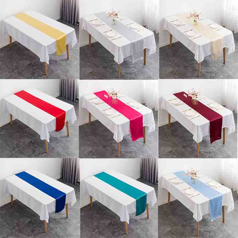 12x108 Inch Satin Wedding Tabl - đánh giá và giá Christmas Table Runner