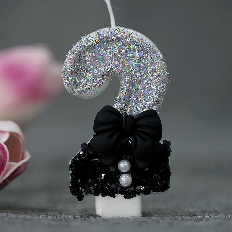 Midnight Bow & Pearl 0-9 Numbe - đánh giá và giá Holiday Candle Set