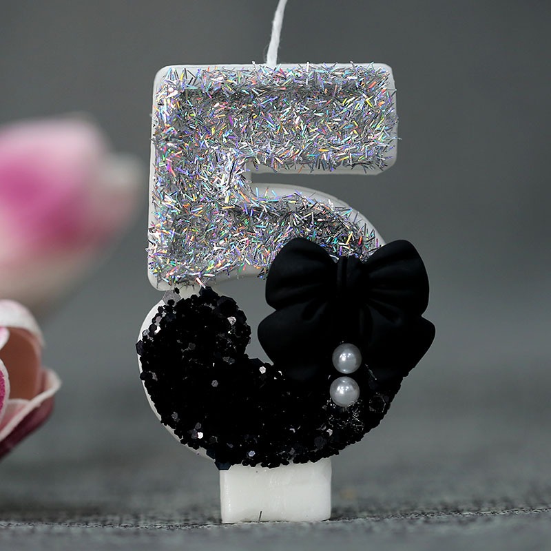 Midnight Bow & Pearl 0-9 Numbe - đánh giá và giá Holiday Candle Set