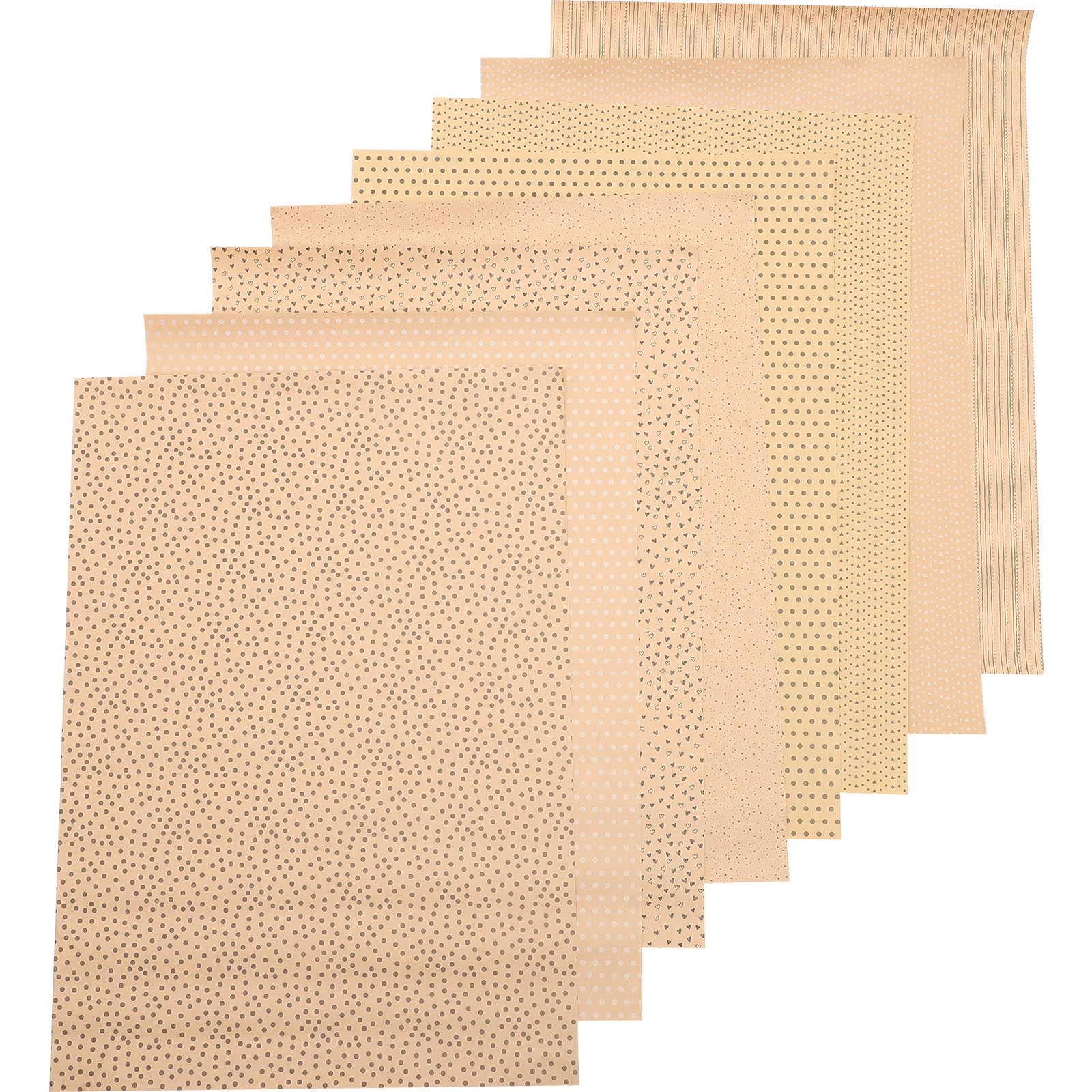 8Pcs Brown Kraft Gift Wrap Pap - đánh giá và giá Gift Box Wrap Set