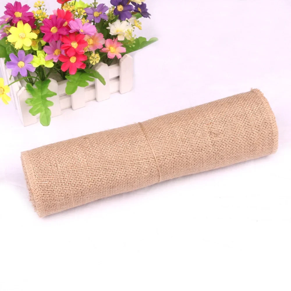 Natural Beige Burlap Roll 30cm - đánh giá và giá Christmas Table Runner