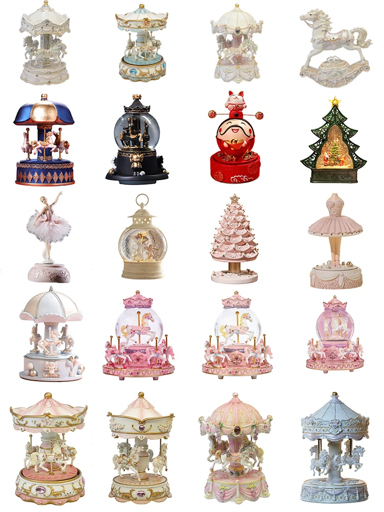 Carousel Music Box Snow Ball M - đánh giá và giá Snow Globe Musical