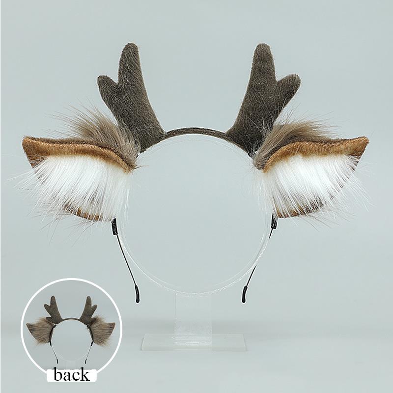 Handmade Animal Fur Antler Hea - đánh giá và giá Reindeer Antlers Headband
