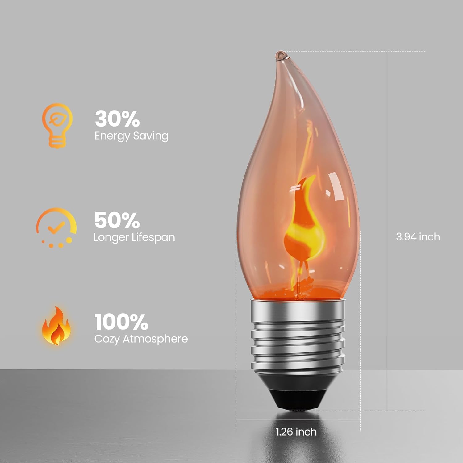 E26 Flame Light Bulbs, Flicker - đánh giá và giá Christmas Lights Outdoor