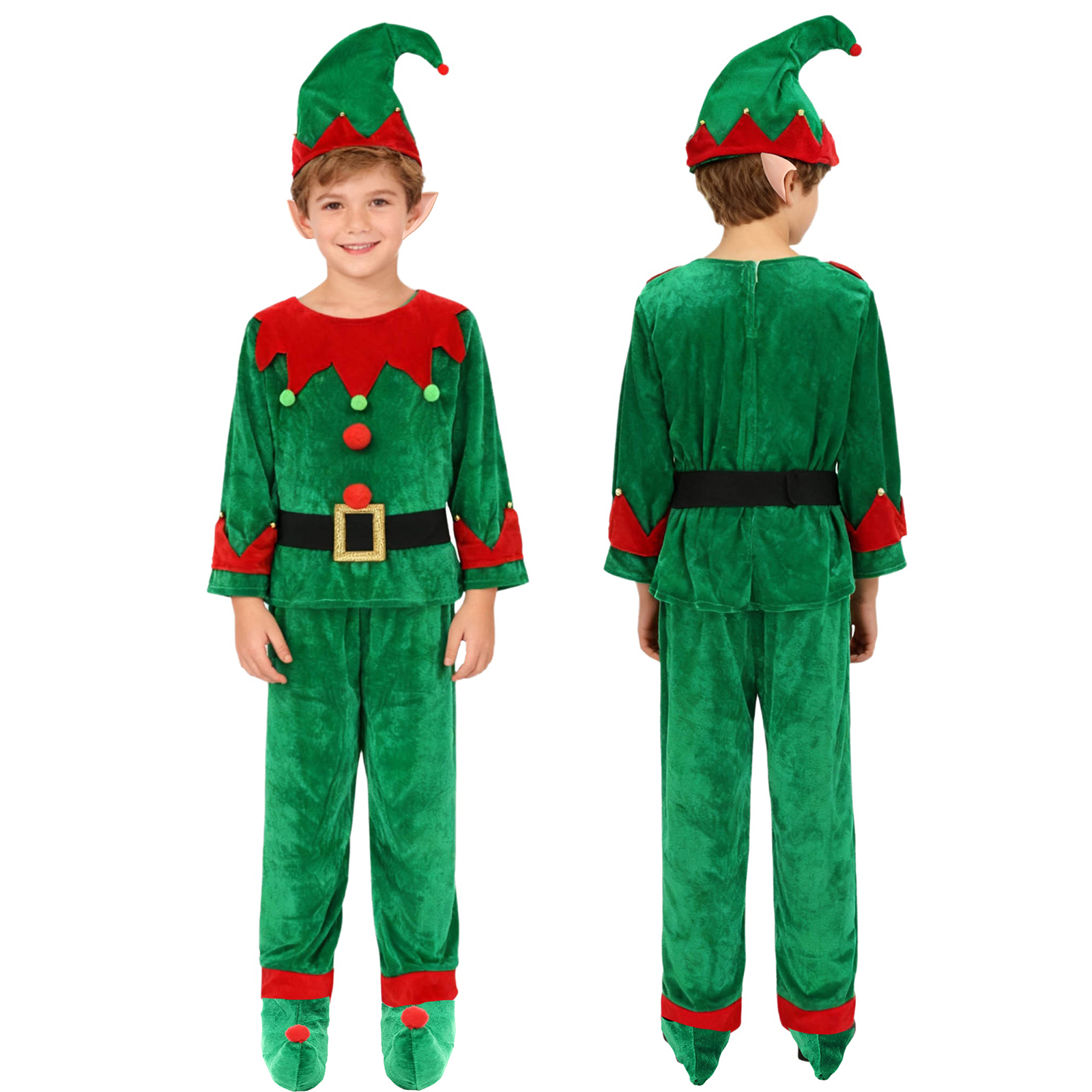 Boys Christmas Santa Claus Cos - đánh giá và giá Elf Costume Christmas