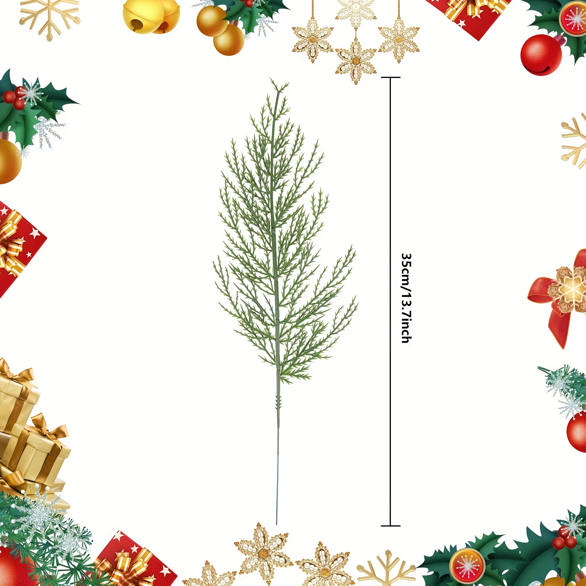 20Pcs Artificial Pine Sprigs F - đánh giá và giá Christmas Wreath Fake