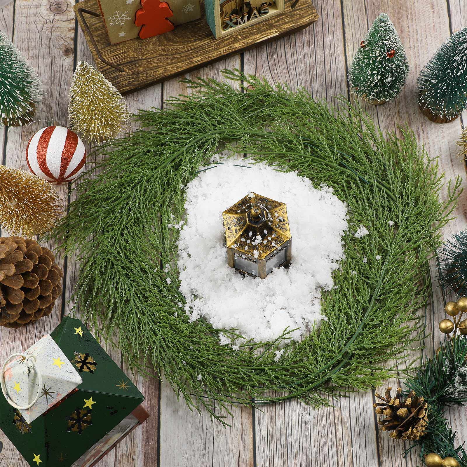 20Pcs Artificial Pine Sprigs F - đánh giá và giá Christmas Wreath Fake