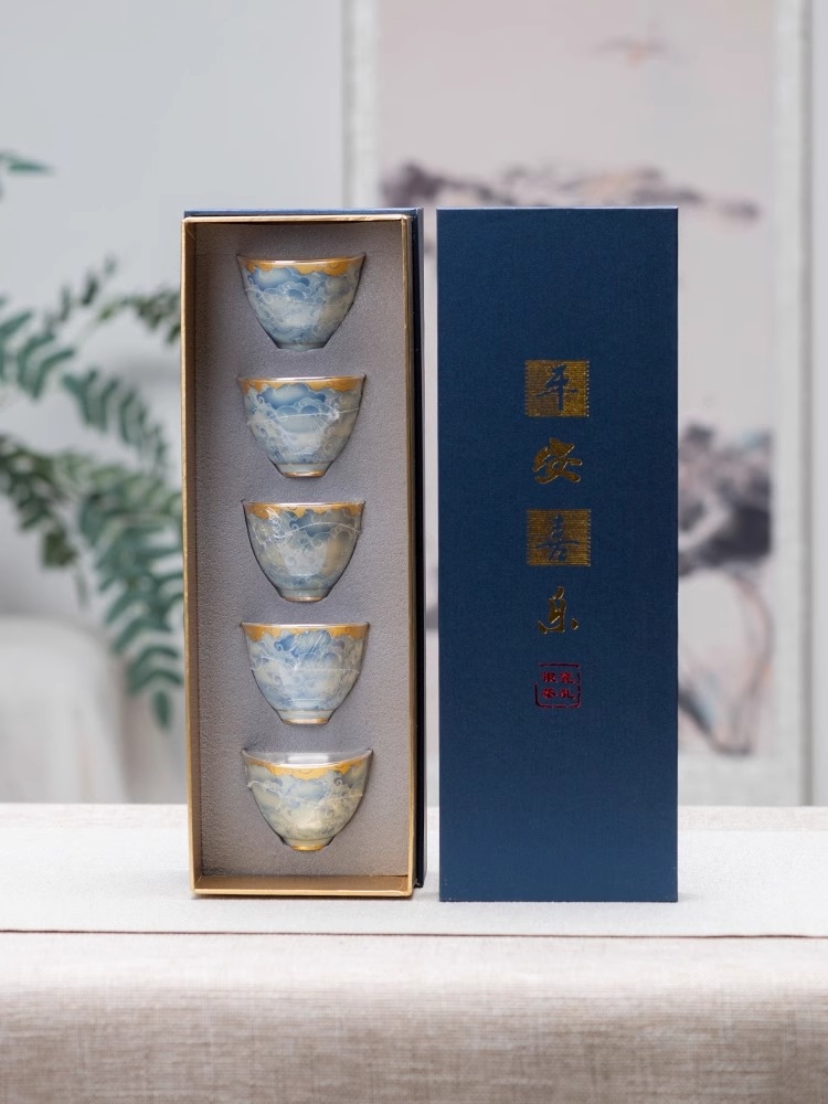 Porcelain wrapped silver cup,  - đánh giá và giá Gift Box Wrap Set