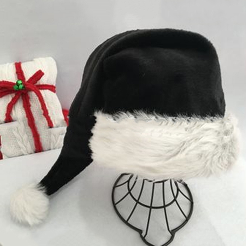 Christmas Santa Hat Black Long - đánh giá và giá Santa Hat Plush