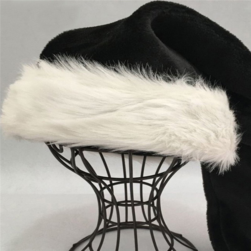 Christmas Santa Hat Black Long - đánh giá và giá Santa Hat Plush
